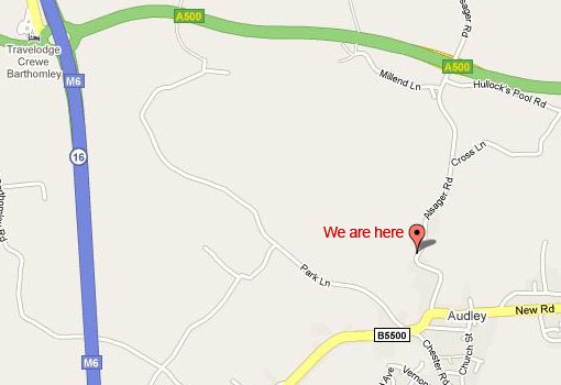 Map of Staffordshire Custom Rifles